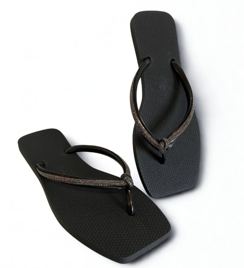 Chinelo Feminino Diamond Preto - Fernanda Ramos Store