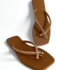 Chinelo Feminino Lace Strass Chocolate - Fernanda Ramos Store