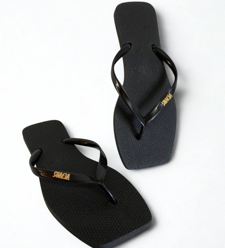 Chinelo Feminino Signature Preto - Fernanda Ramos Store