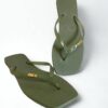 Chinelo Feminino Signature Verde - Fernanda Ramos Store