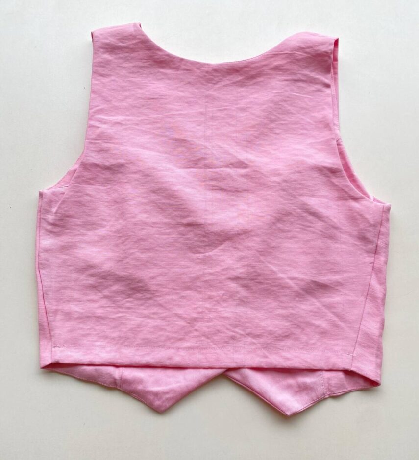 Colete Feminino Cassia sem Bojo Alfaiataria Rosa - Fernanda Ramos Store