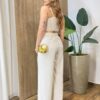 Conjunto Cropped Laço sem Bojo e Calça Cru - Fernanda Ramos Store