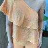 Conjunto Feminino Catarina Blusa Nula Manga Bordada e Calça Laranja - Fernanda Ramos Store