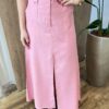 Conjunto Feminino Madri Colete sem Bojo e Saia Longa Rosa - Fernanda Ramos Store