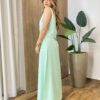 Conjunto Feminino Madri Colete sem Bojo e Saia Longa Verde - Fernanda Ramos Store