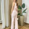 Conjunto Feminino Stela Regata e Calça Rosa Claro - Fernanda Ramos Store