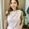 Conjunto Feminino Stela Regata e Calça Rosa Claro - Fernanda Ramos Store