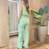 Conjunto Feminino Stela Regata e Calça Verde Claro - Fernanda Ramos Store