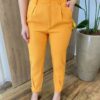 Conjunto Soraya Cropped sem Bojo e Calça Laranja - Fernanda Ramos Store