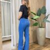 Cropped Feminino Alfaiataria Arya Manga Curta Preto - Fernanda Ramos Store