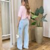 Cropped Feminino Manga Curta Opper East Rosa - Fernanda Ramos Store