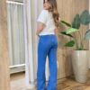 Cropped Feminino Marli Manga Curta Detalhe em Bordado Branco - Fernanda Ramos Store
