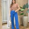 Cropped Feminino Marli Manga Curta Detalhe em Bordado Chocolate - Fernanda Ramos Store