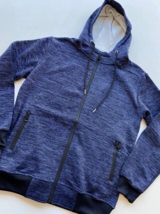 Jaqueta Masculina Moletom Mesclada Azul - Fernanda Ramos Store