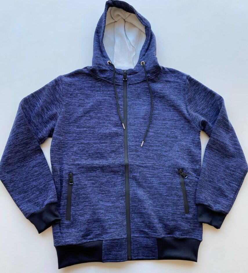 Jaqueta Masculina Moletom Mesclada Azul - Fernanda Ramos Store