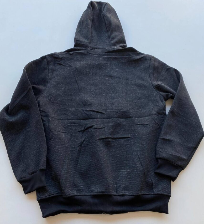 Jaqueta Masculina Moletom Mesclada Preta - Fernanda Ramos Store