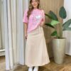 Max T-shirt Feminina Manga Curta Estampa Hello Rosa - Fernanda Ramos Store