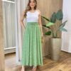 Regata Feminina Canelada Anne com Flores nas Alças Branca - Fernanda Ramos Store