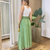 Regata Feminina Canelada Anne com Flores nas Alças Branca - Fernanda Ramos Store