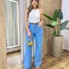 Regata Feminina Canelada Lilu Off White - Fernanda Ramos Store