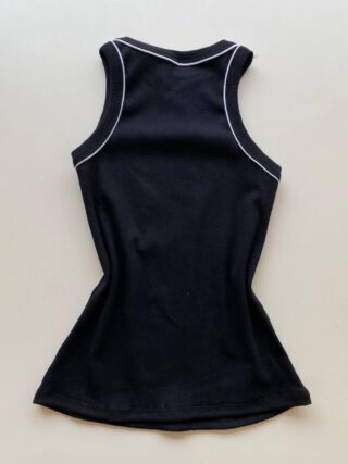 Regata Feminina Canelada Lilu Preta - Fernanda Ramos Store