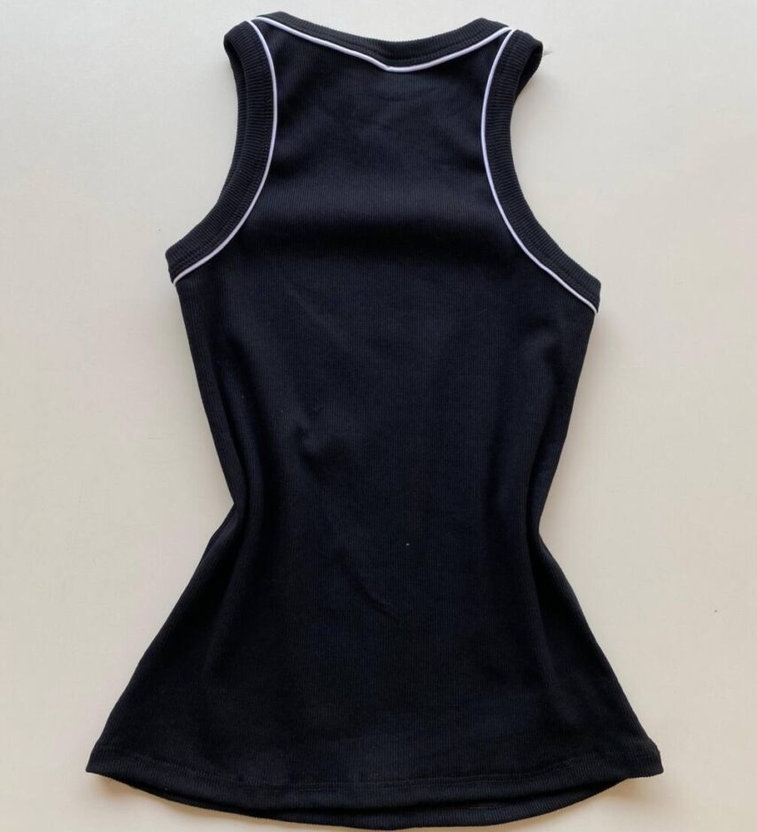 Regata Feminina Canelada Lilu Preta - Fernanda Ramos Store