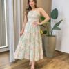 Vestido Feminino Floflo Midi Fundo Verde Menta - Fernanda Ramos Store