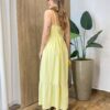 Vestido Feminino Irene com Detalhe em Bordado Amarelo - Fernanda Ramos Store