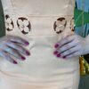 Vestido Longo Magie com Bojo Detalhe em Flores e Fenda Lateral - Fernanda Ramos Store