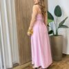 Vestido Longo Zoe sem Bojo Detalhe nas Alças e Amarração Lilás - Fernanda Ramos Store