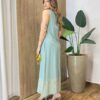 Vestido Regata Feminino Indiano Bordado Dourado Verde - Fernanda Ramos Store